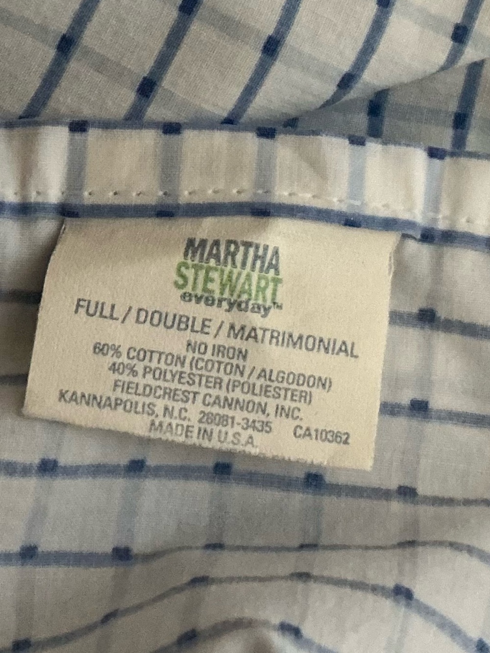 Vintage Martha Stewart Flat Bedsheet - Picture 11 of 11